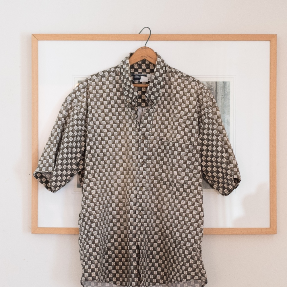 Alexander Martin Pattern Short Sleeve Button Down